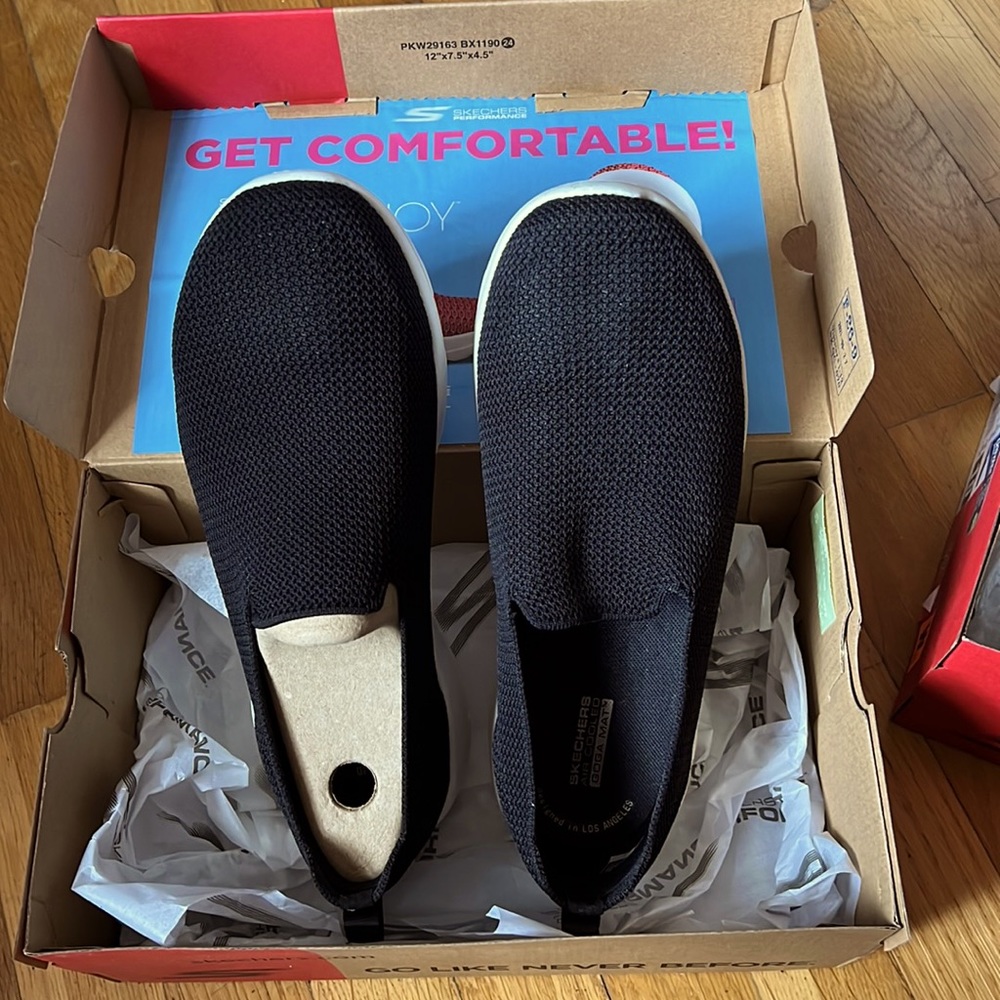 Pair of slip ons. Left slightly used, right never worn.